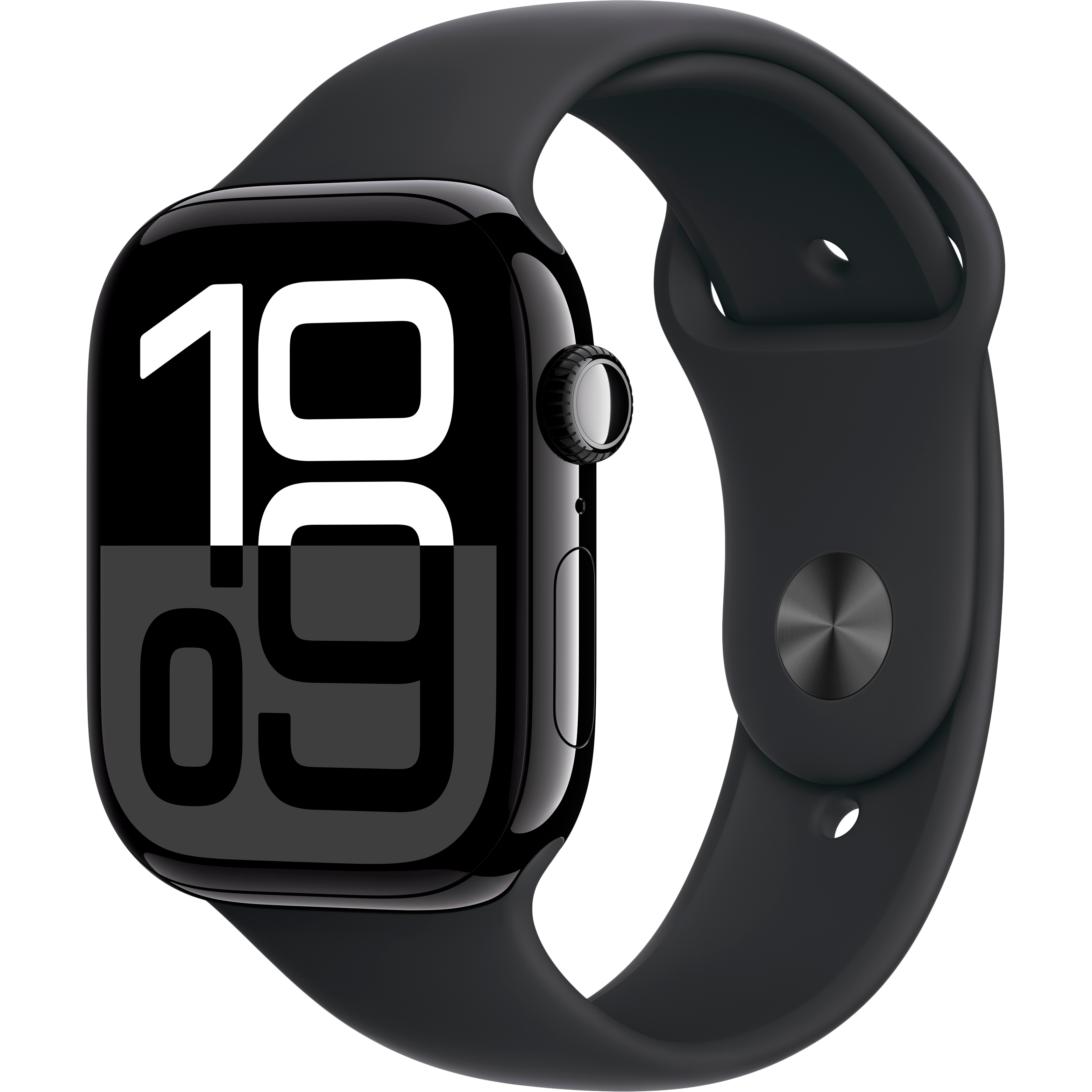 

Apple Watch Series 10 GPS, 42мм, Оникс, Cпортивный ремешок чёрного цвета, S/M (MWWE3QI/A)