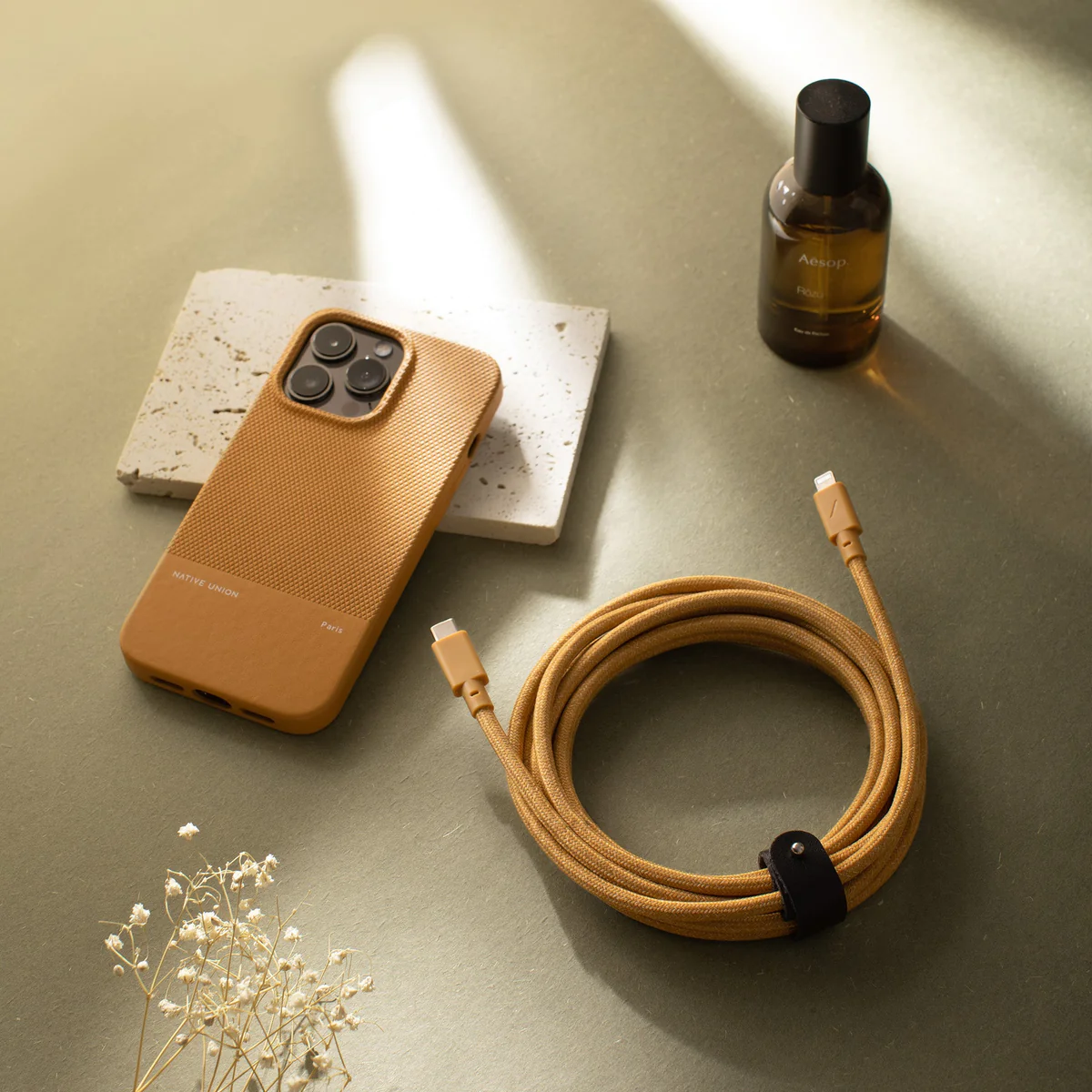 Native Union Leather Case for AirPods Gen 3 - Tan