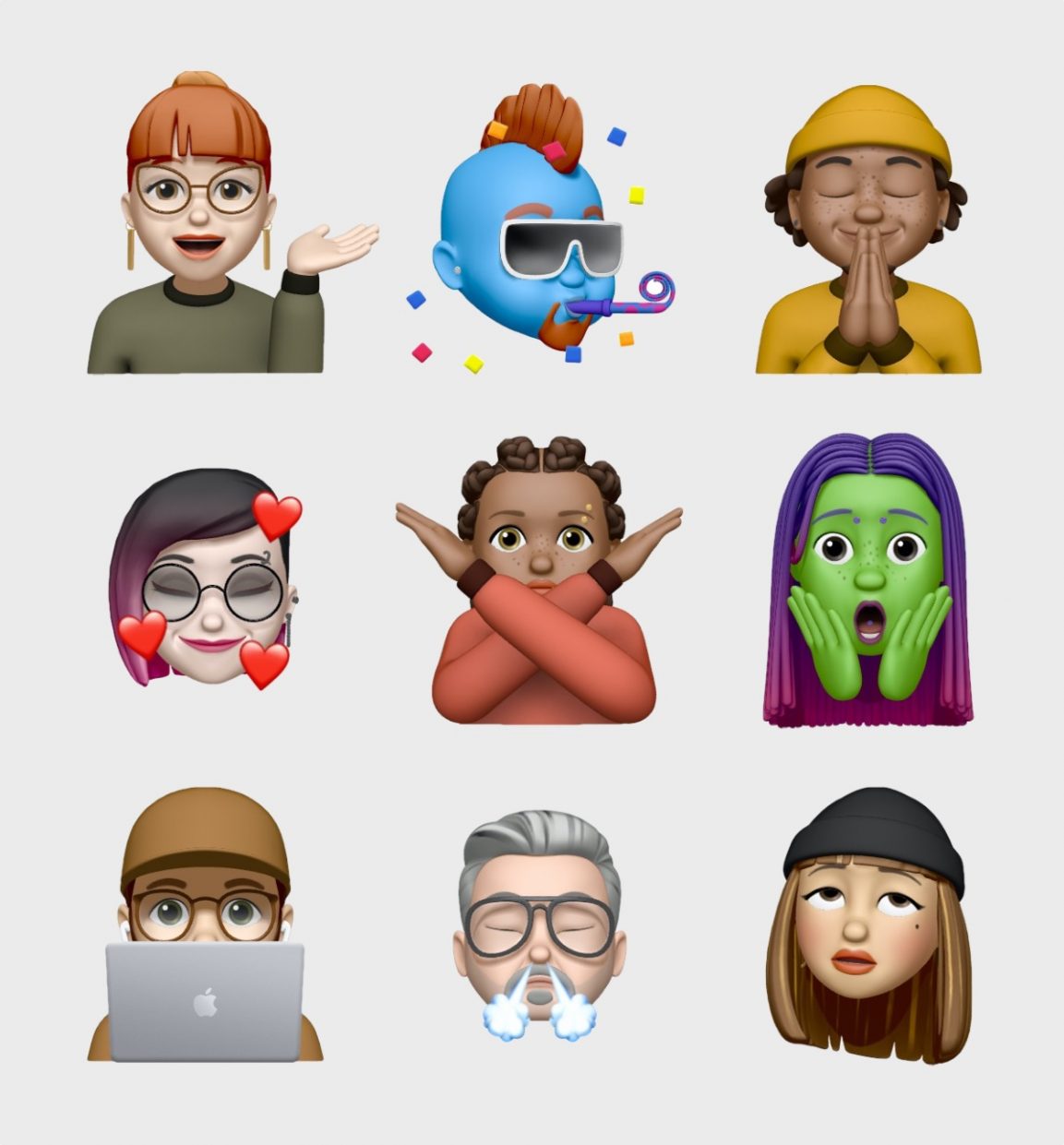 9 новых стикеров Memoji на iOS 13.5