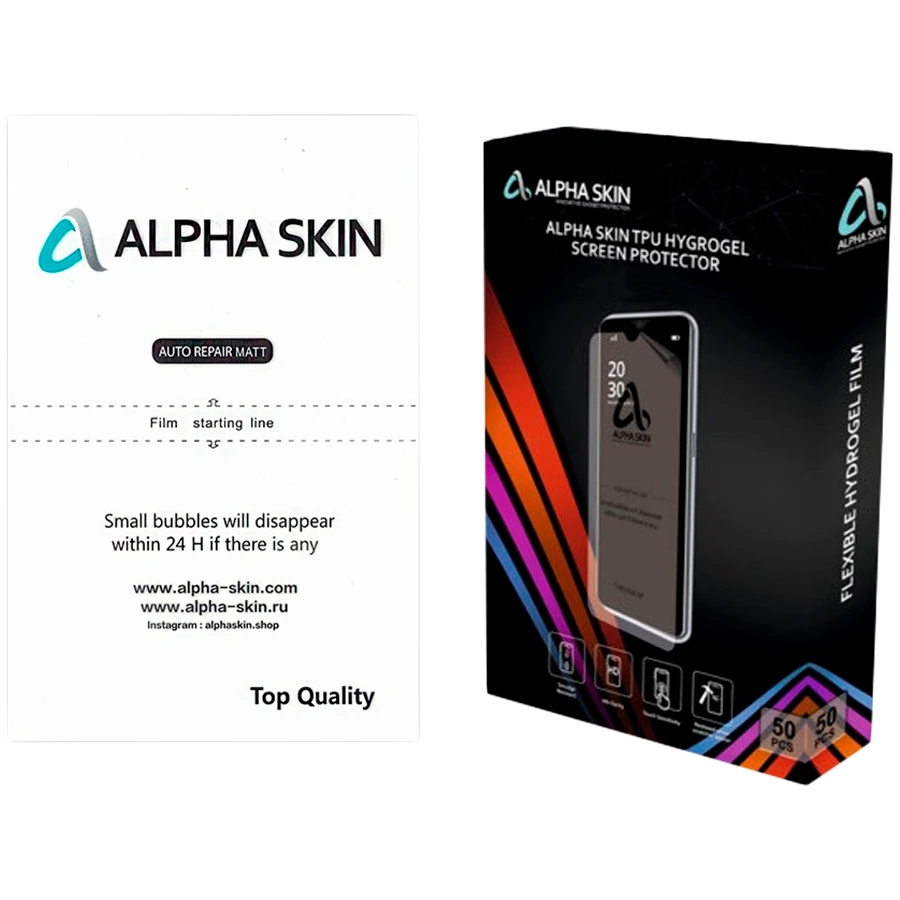 Защитная пленка ALPHA SKIN Alpha-Skin Film Auto Repair Matte (3) для Любой  iPhone, Матовый, Прозрачный купить: цена 00306AS3MFORIPHONE, рассрочка -  iSpace