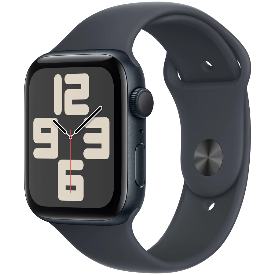 Apple Watch SE GPS Gen.2 (2024), 44мм, Тёмная ночь, Спортивный ремешок ...