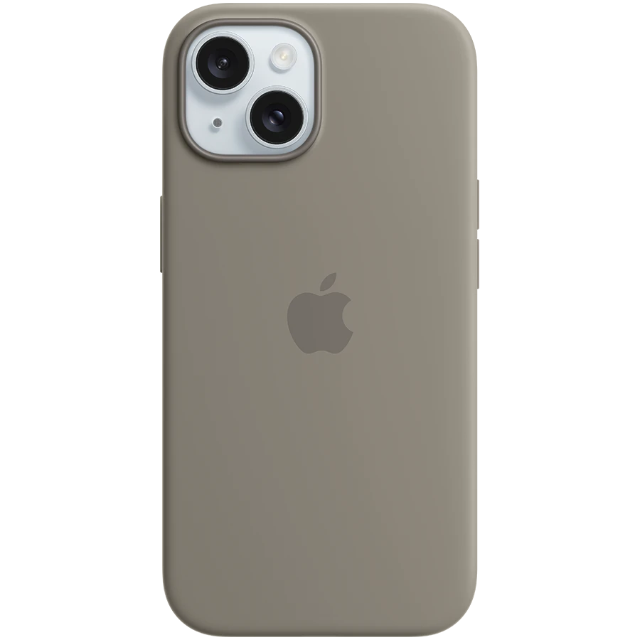 APPLE Silicone Case with MagSafe Clay for iPhone 15 purchase: price ...