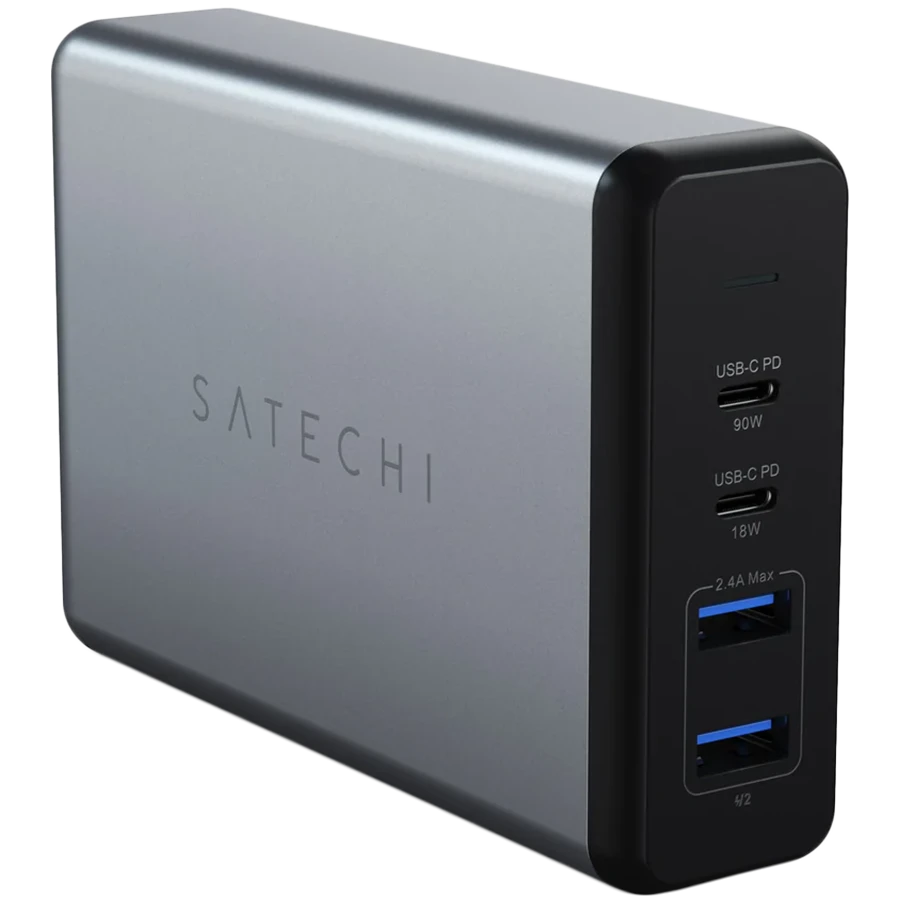 Адаптер питания SATECHI 4*USB/USB-C 2*USB Тип A, 2*USB Тип C, 108 Вт