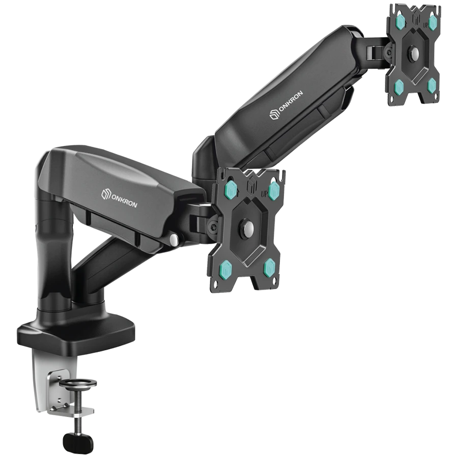 ONKRON Dual Monitor Desk Mount Stand for 13 to 32" Monitors up to 8 kg