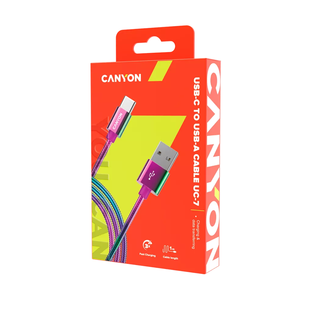 Ультрапрочный кабель USB Type C - USB A 2.0 UC-7 - Photo 3
