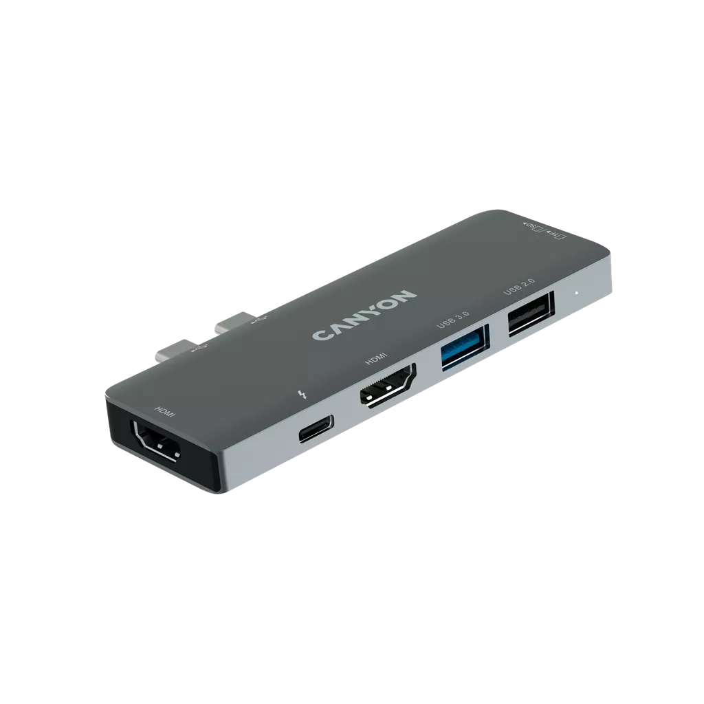 Хаб для MacBook 7-в-1: USB-C Power Delivery 100 Вт DS-5 (CNS-TDS05B)