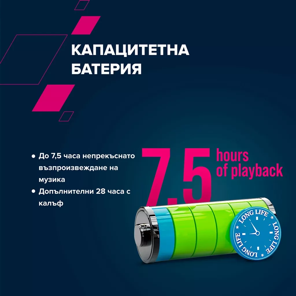 Безжични стерео слушалки OnRun 11 Sport - Photo 7