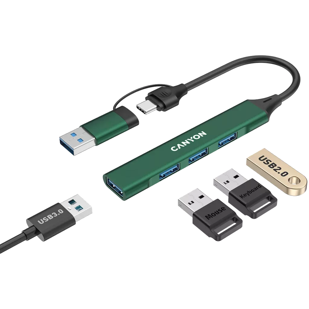 4 portový USB-C HUB DS-02 - Photo 4