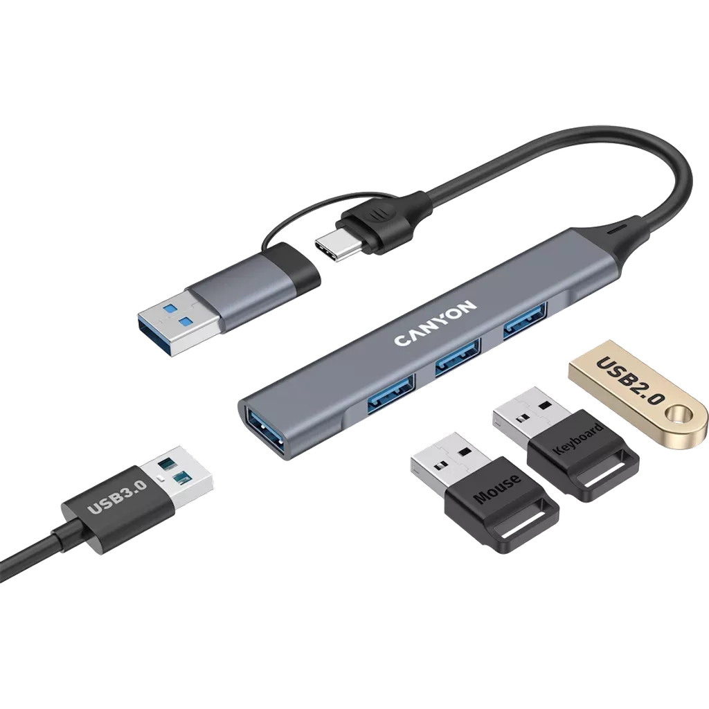 4 Port USB-C Hub DS-02 - Photo 4