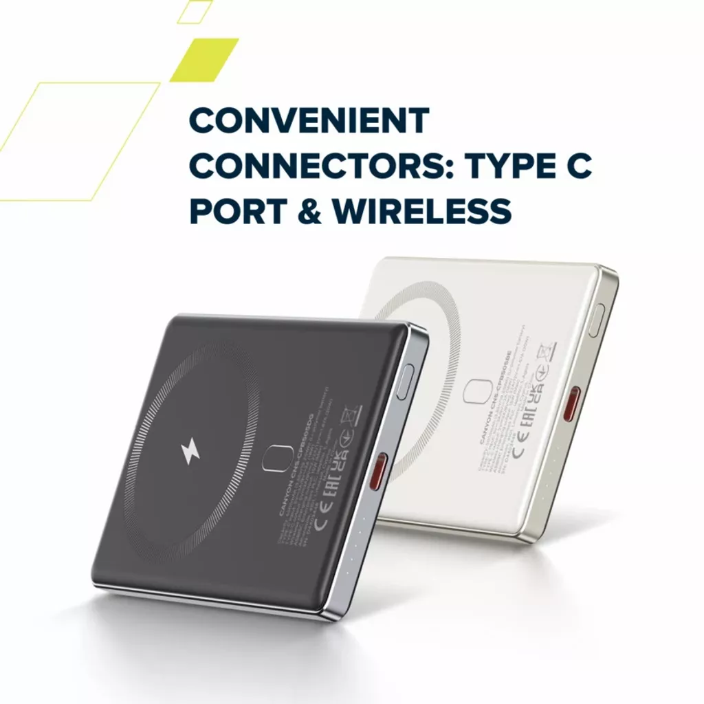 Портативний акумулятор OnPower 505 Slim Magsafe 5000 mAh PD20W - Photo 7