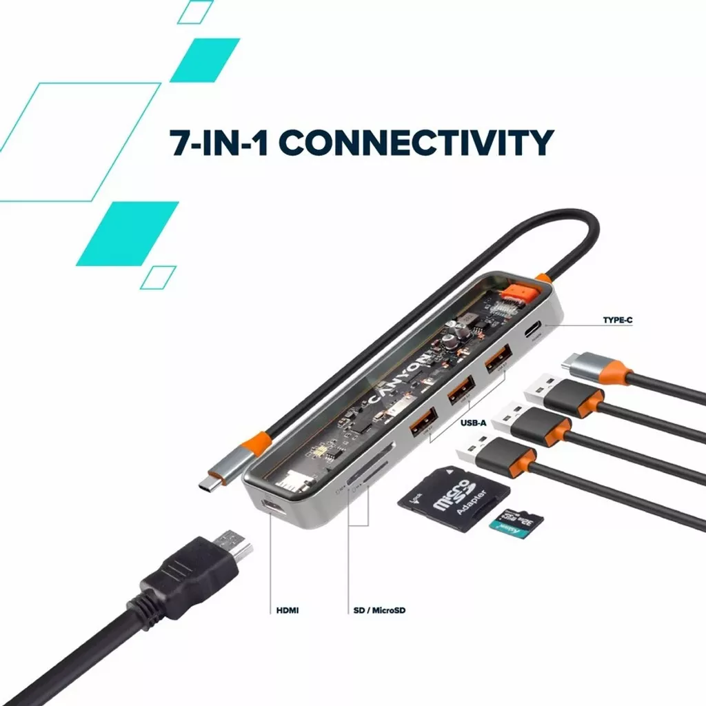 7 Θύρες USB-C Hub DS-13 - Photo 10