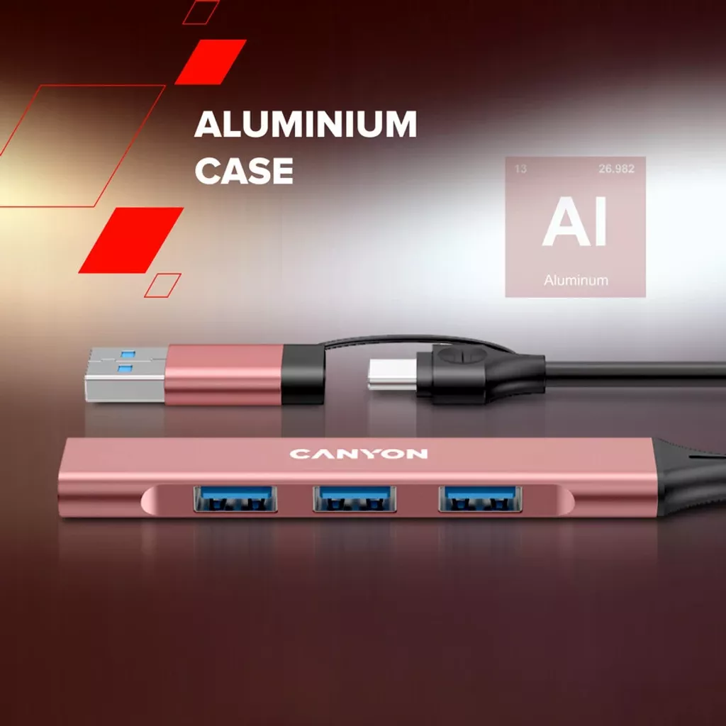 4 portový USB-C HUB DS-02 - Photo 10