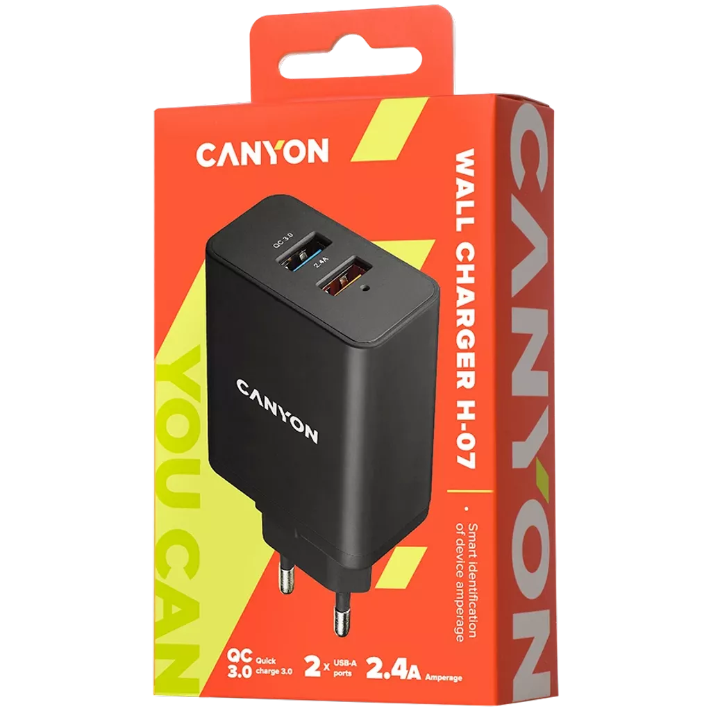 Nástěnná nabíječka s více porty USB a výkonnou technologií, 2,4 A H-07 - Photo 2