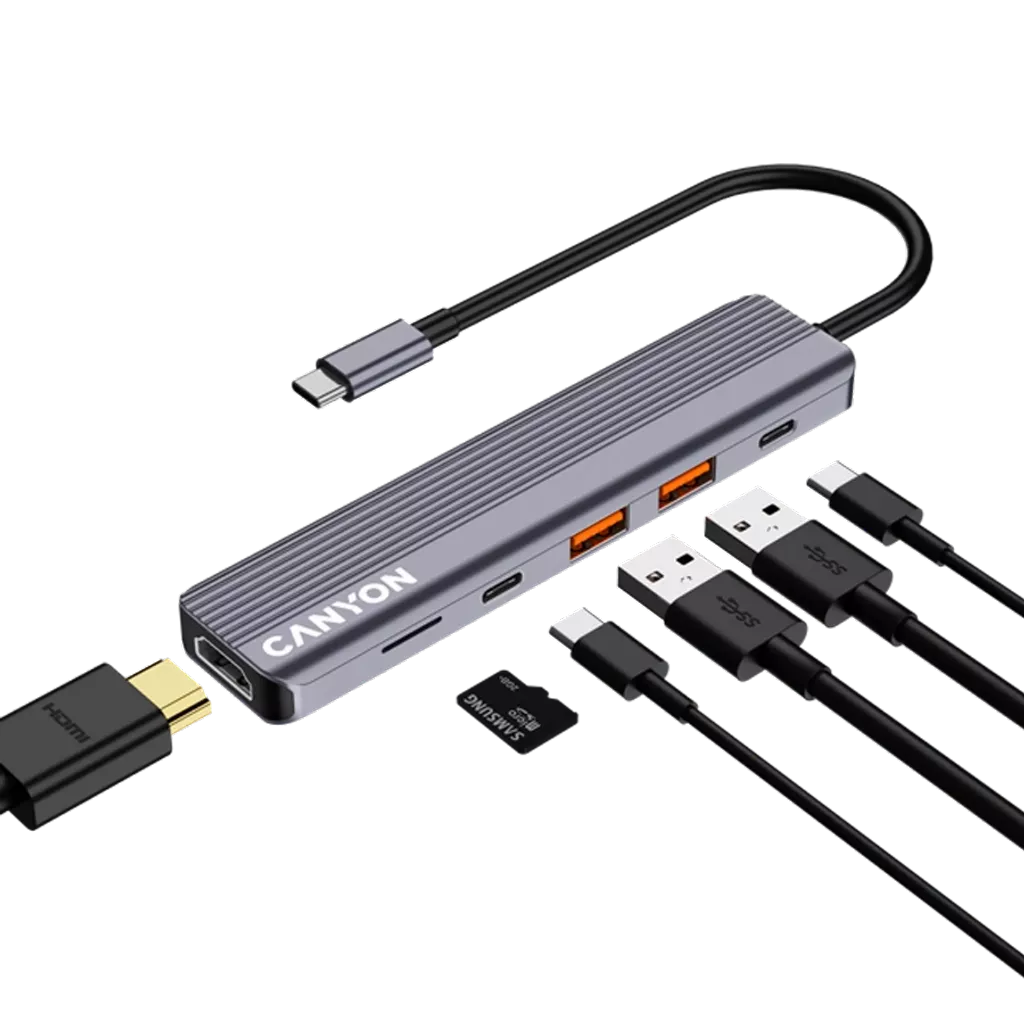 6 portový USB-C HUB DS-17 - Photo 6