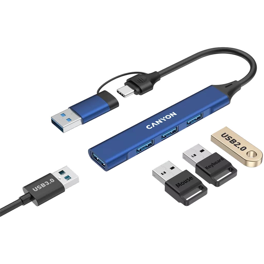 4 portový USB-C HUB DS-02 - Photo 4