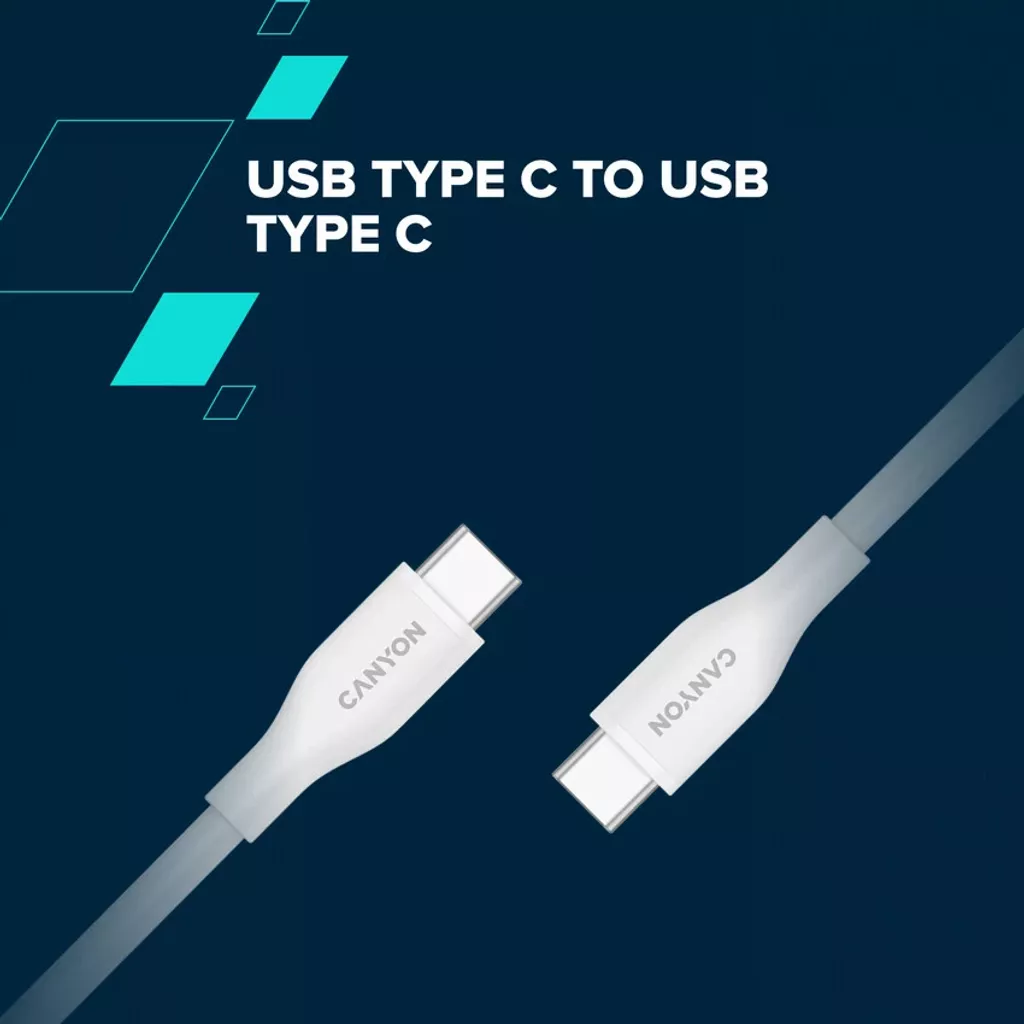 USB-C - USB-C kábel CC60SC10 (silikón, USB 2.0, 1m) - Photo 4