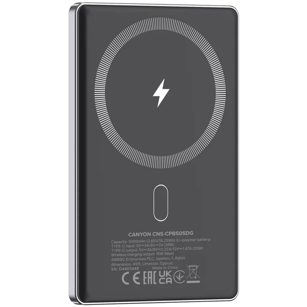 Power Bank OnPower 505 Slim Magsafe 5000 mAh PD20W - Photo 4