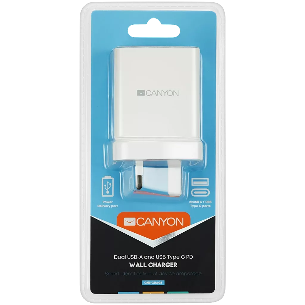 CANYON Power Adapter CNE-CHA08 AC 100-240V, 50/60Hz, DC 5V, 42W, 2.4A - Photo 3