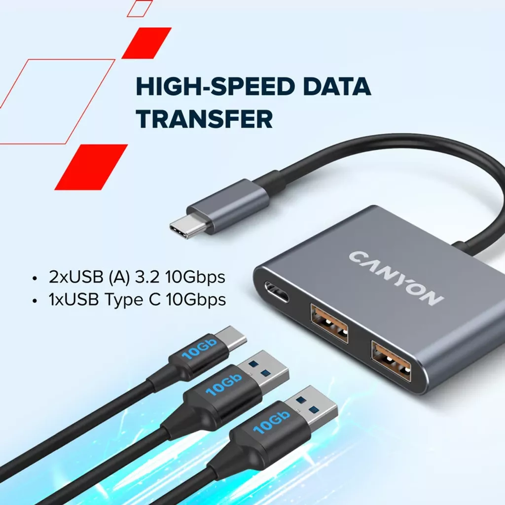 3 Port USB (C) HUB DS-3 - Photo 8