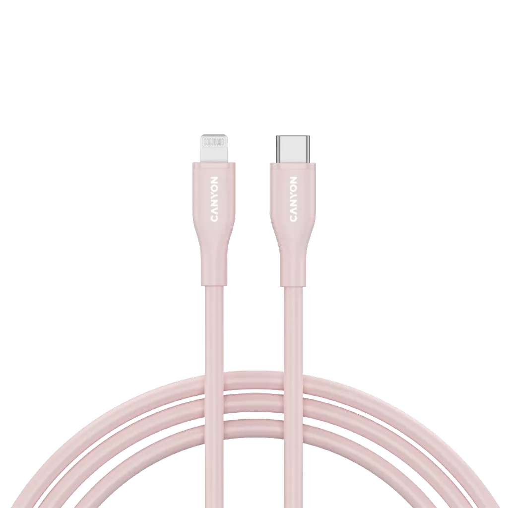 Кабель USB-C на Lightning (силіконовий, USB 2.0, 1 м)