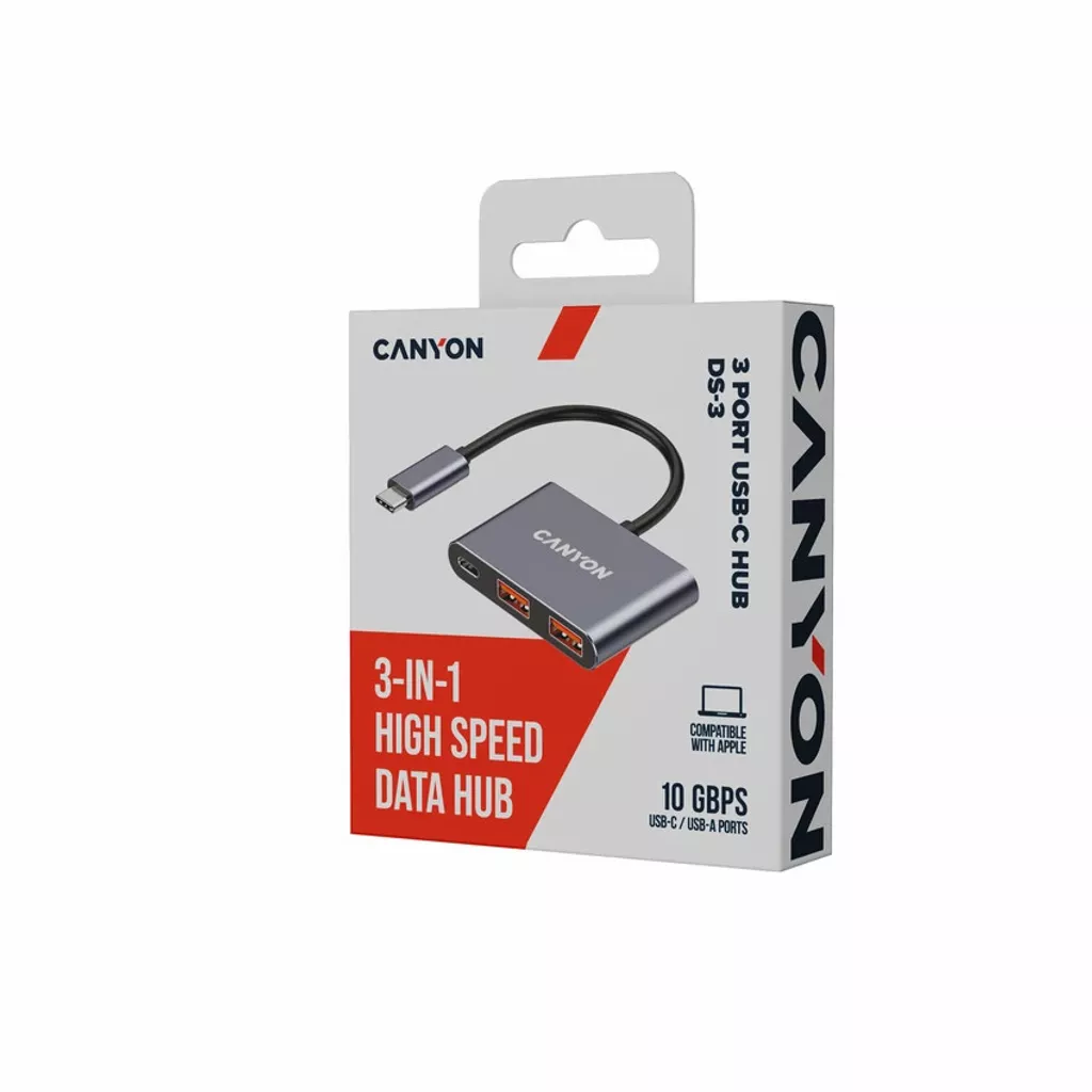 3-portový USB (C) HUB DS-3 - Photo 6