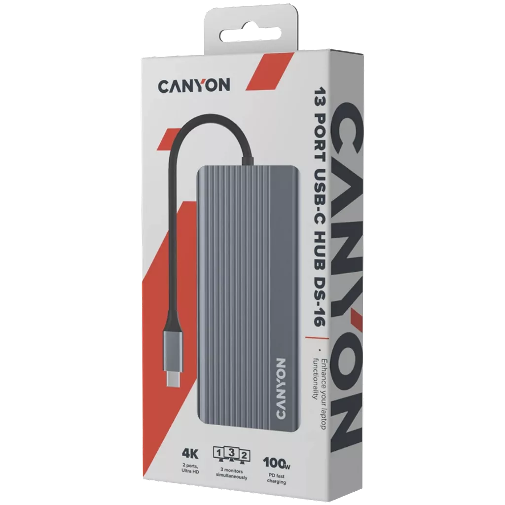 13 portový USB-C HUB DS-16 - Photo 7