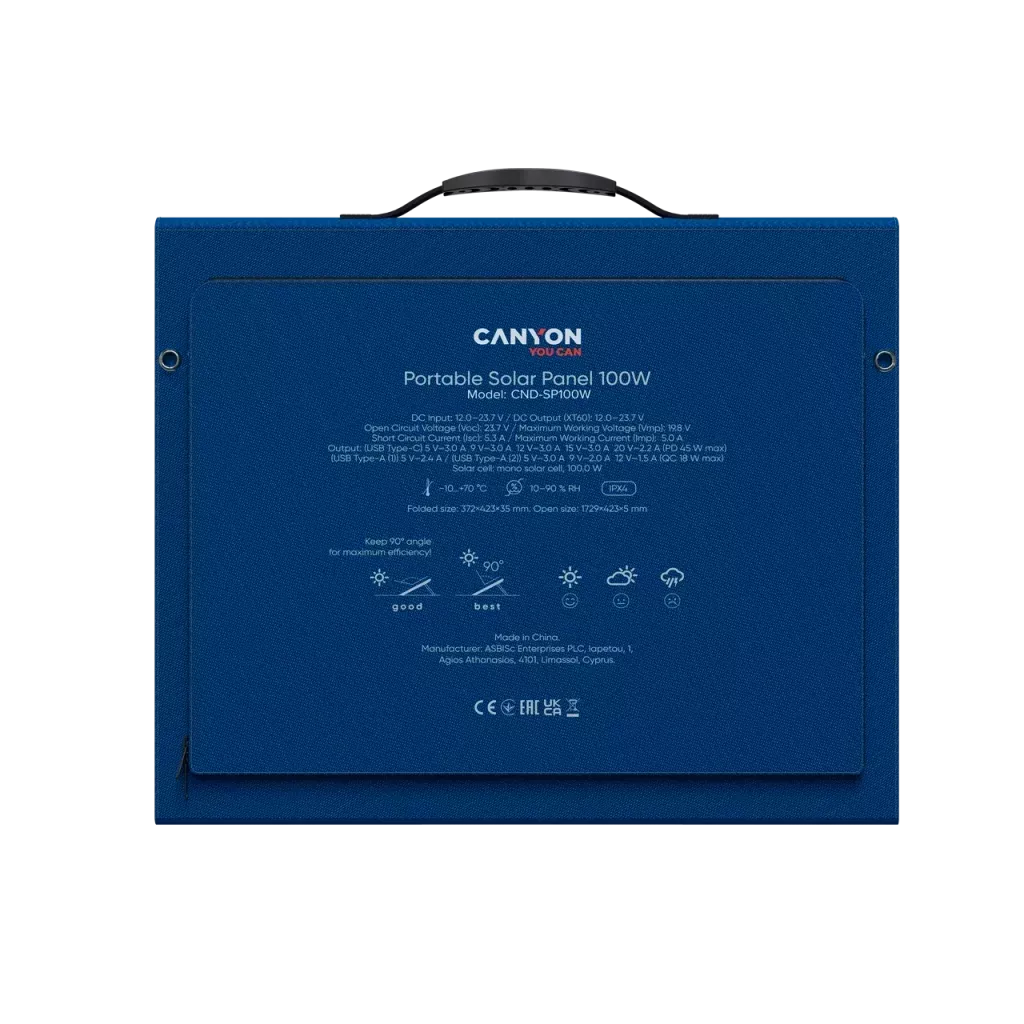 Panel Solar Plegable SP100W - Photo 9