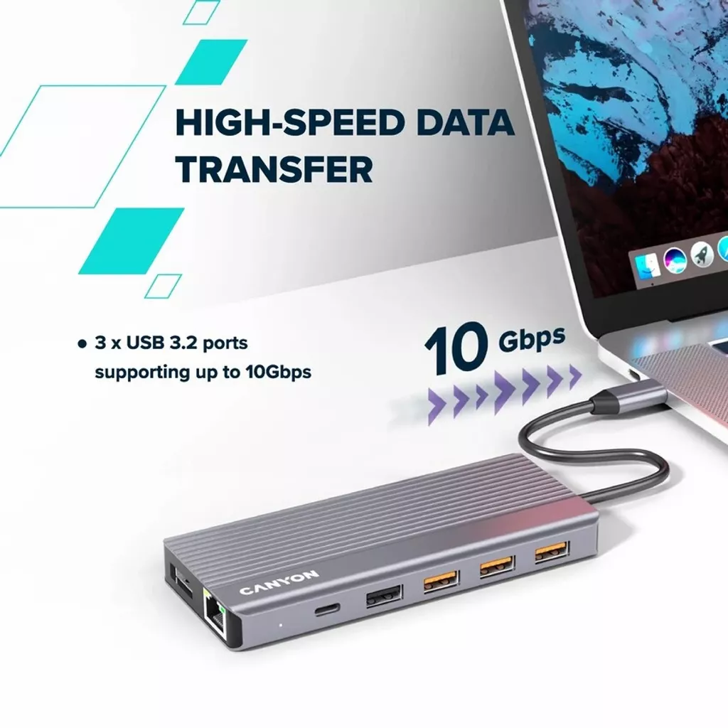 13 portový USB-C HUB DS-16 - Photo 8