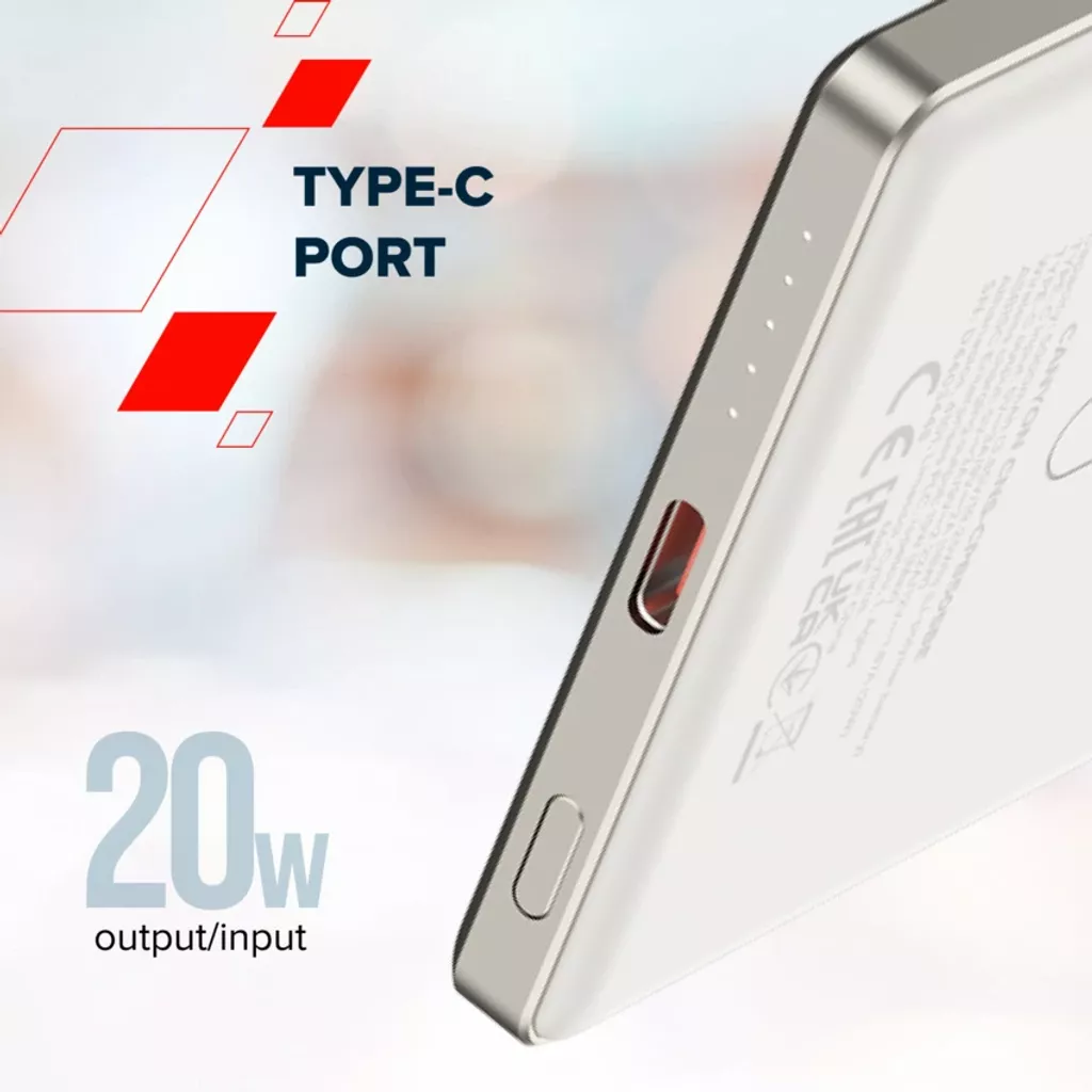 Портативний акумулятор OnPower 505 Slim Magsafe 5000 mAh PD20W - Photo 9