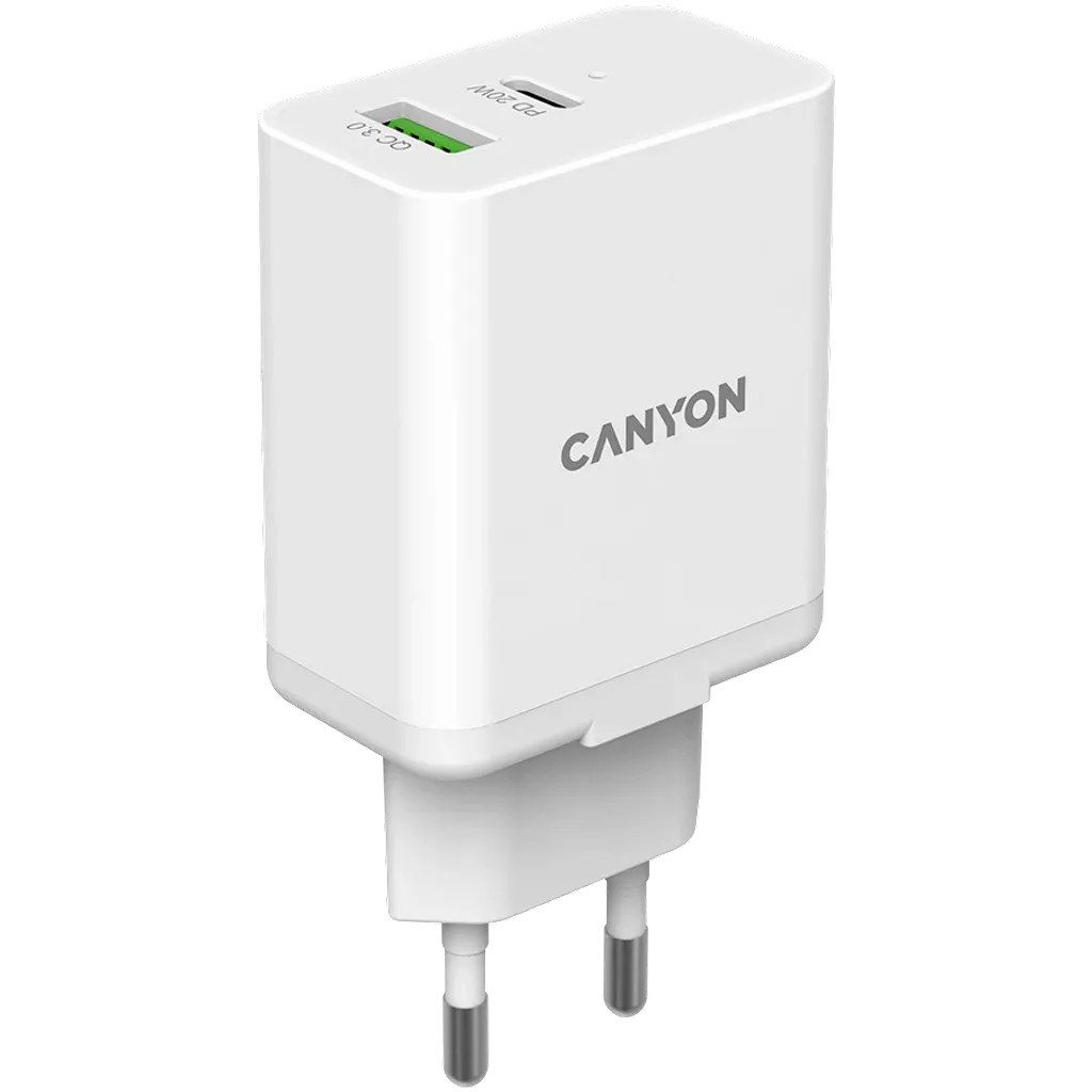 Wall Charger PD 20W + QC 3.0 18W H-20-03