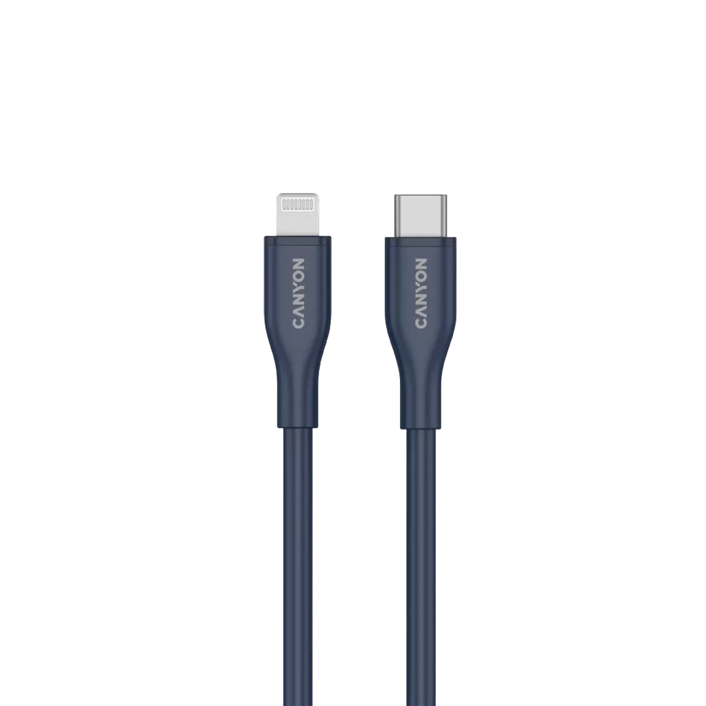 USB-C to Lightning Cable (Silicone, USB 2.0, 1m) - Photo 2