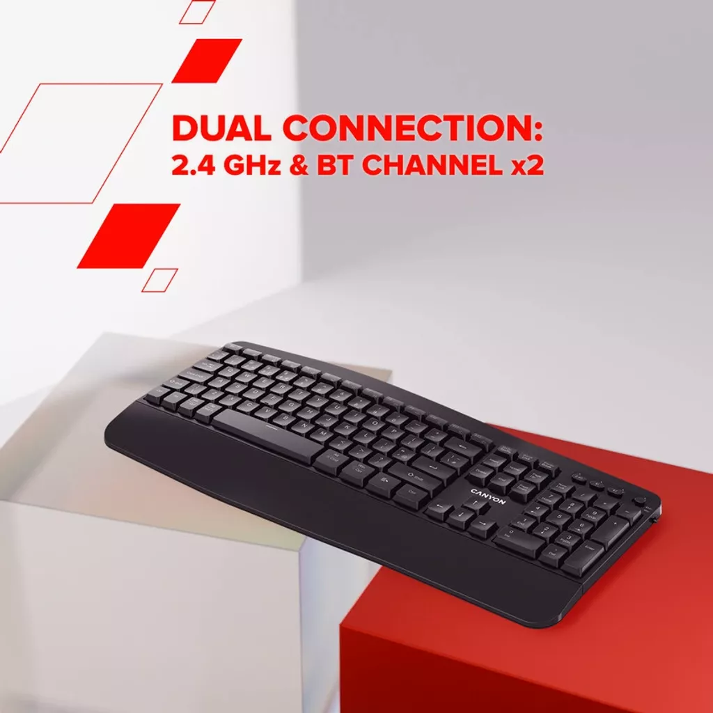 Ergonomic Wireless Keyboard HKB-W6 - Photo 7