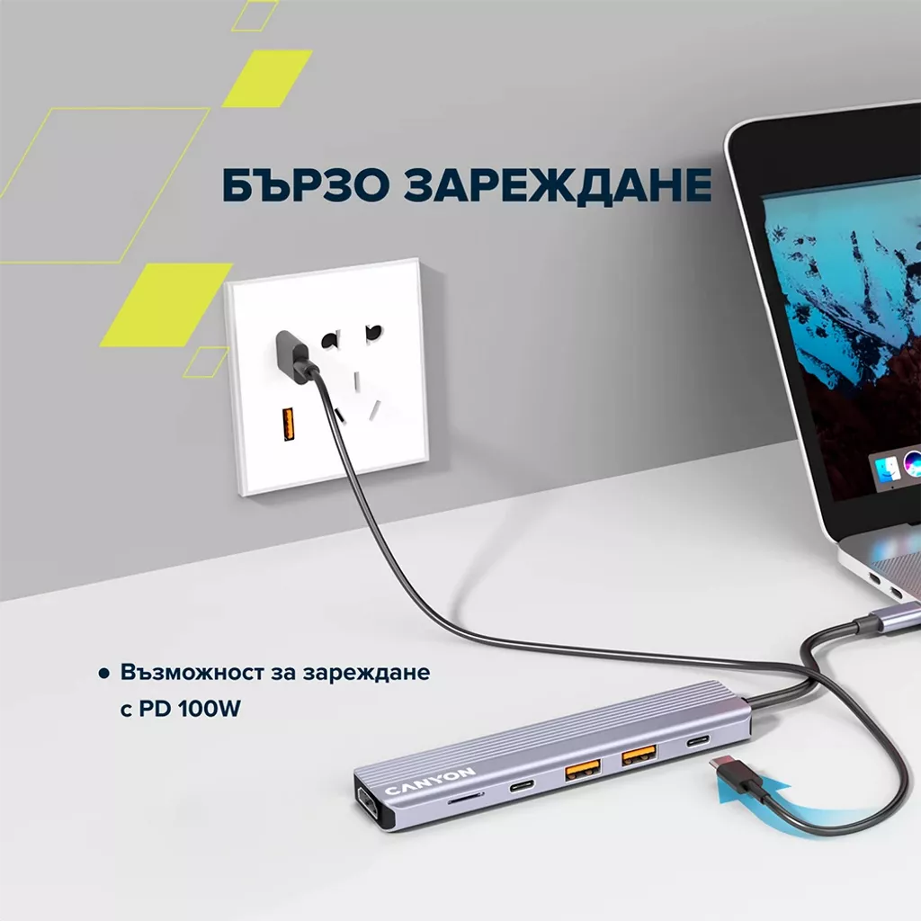 6-портов USB-C хъб DS-17 - Photo 11