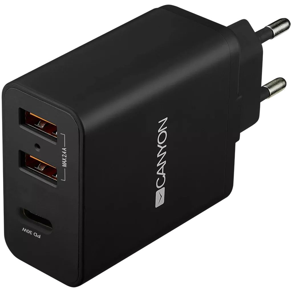 CANYON Power Adapter CNE-CHA08 AC 100-240V, 50/60Hz, DC 5V, 30W, 2.4A