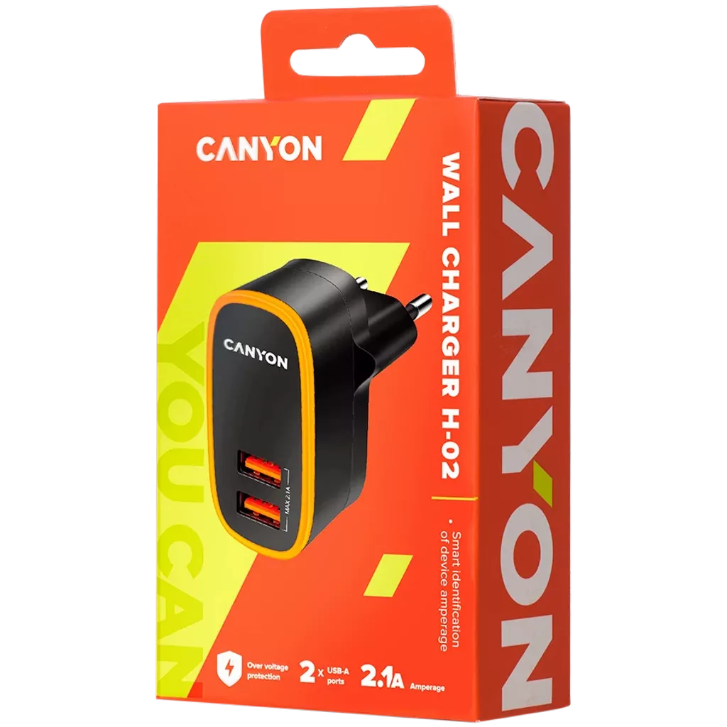 Lightweight Double-USB Wall Charger H-02 - Photo 2