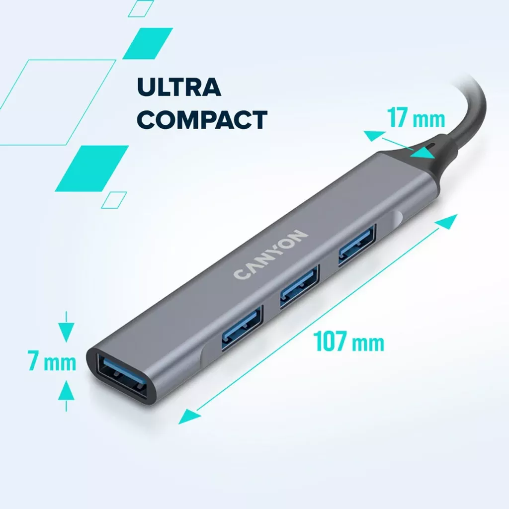 4 portový USB-C HUB DS-02 - Photo 11
