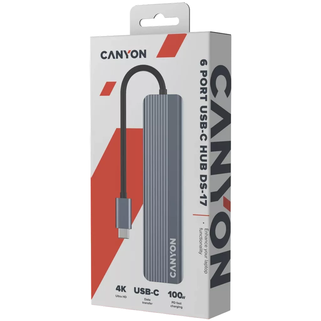 6 portový USB-C HUB DS-17 - Photo 7