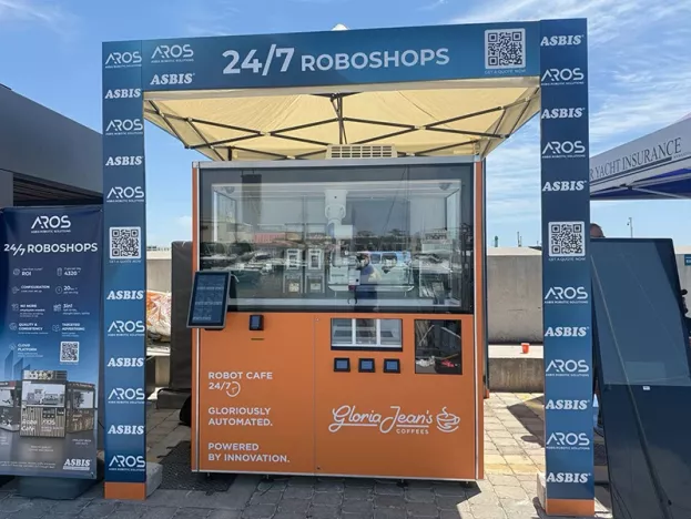 AROS to showcase the 24/7 Robo Café at Limassol Boat Show 2025