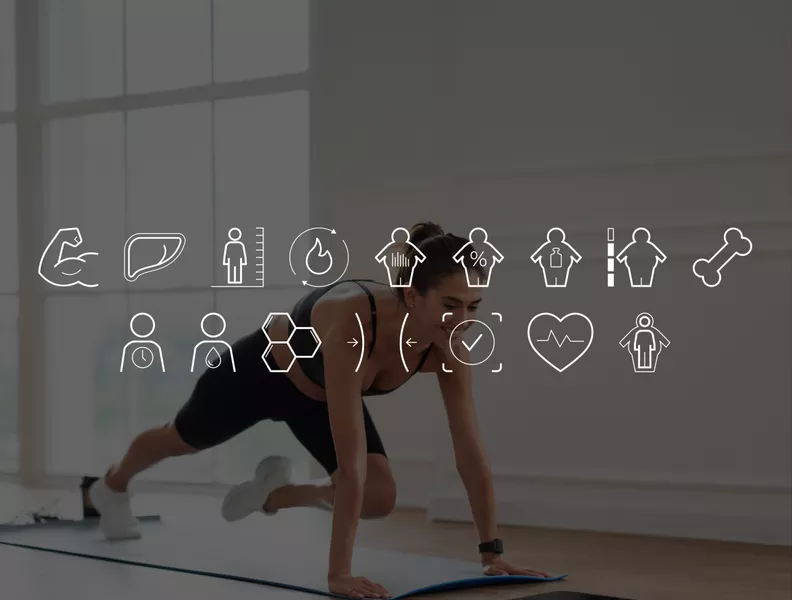 Zaawansowany analizator składu ciała: 16 wskaźników