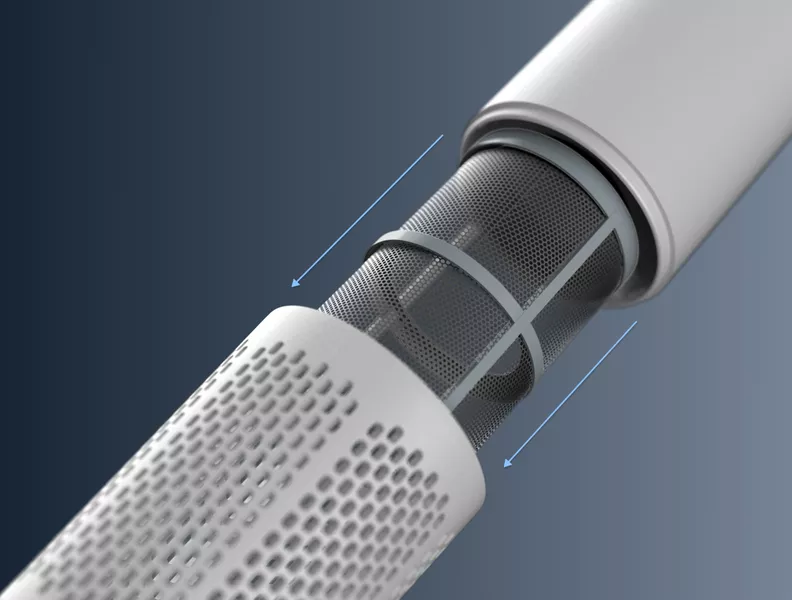 Φίλτρο γρήγορης απελευθέρωσης για εύκολο καθαρισμό