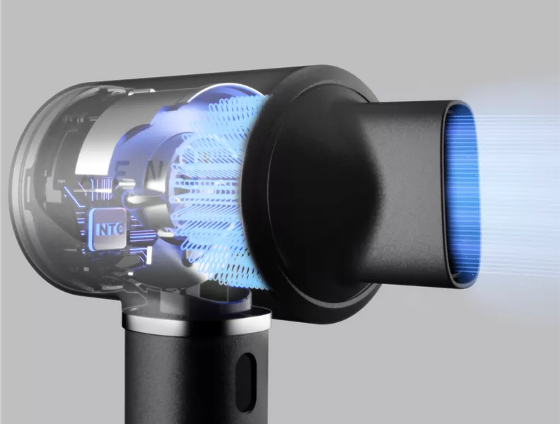 Safe for hair: intelligent thermo-control NTC sensor