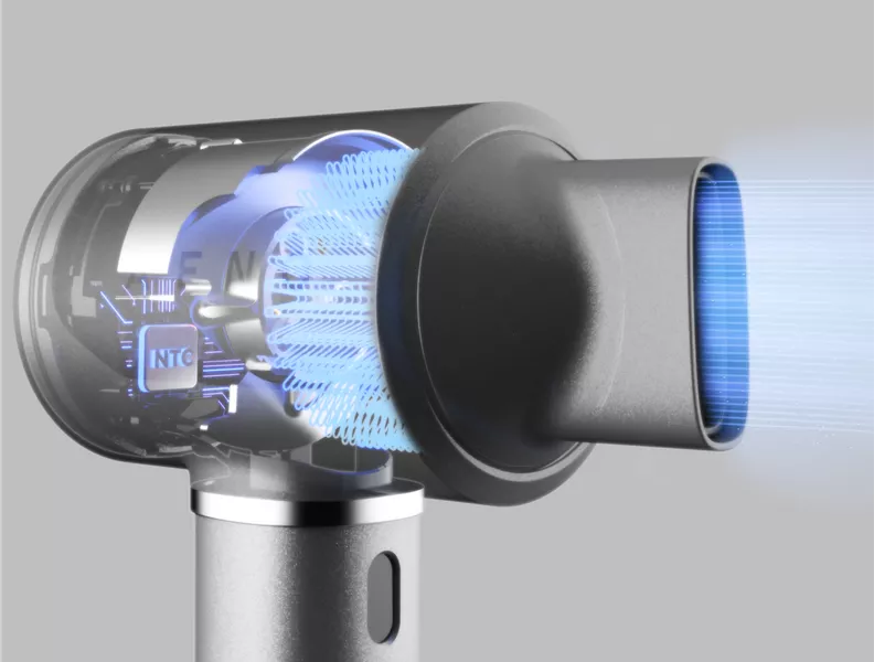 Safe for hair: intelligent thermo-control NTC sensor