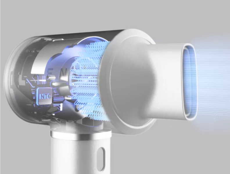 Safe for hair: intelligent thermo-control NTC sensor