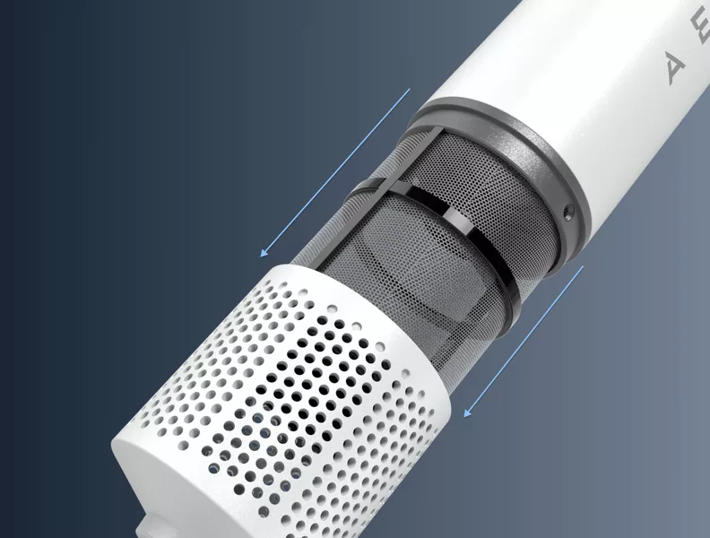 Εύκολος καθαρισμός: μαγνητικό φίλτρο γρήγορης απελευθέρωσης