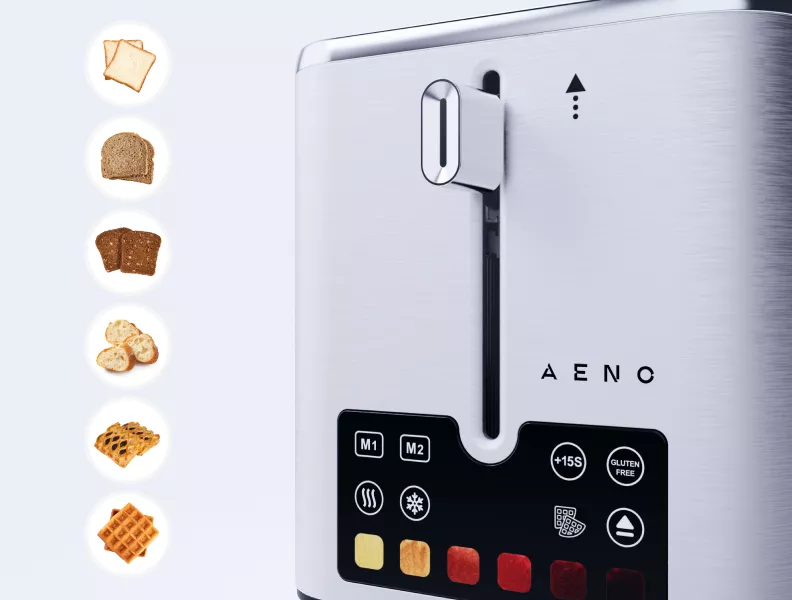 Versatile: bread, baguette, waffles, flat cakes, etc