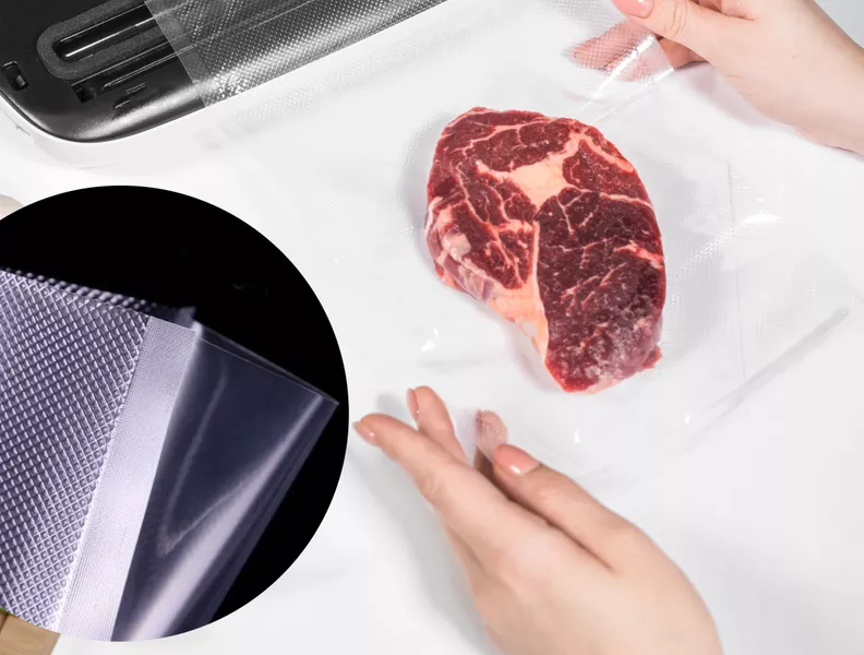 Stavite kesu, rebrastom stranom prema dole