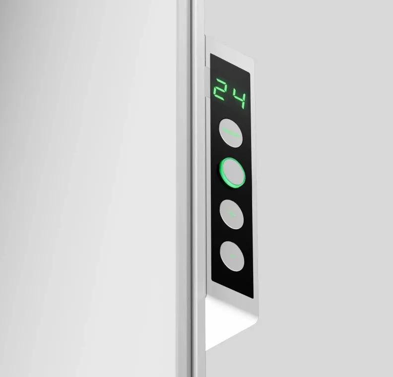 Rychlá změna teploty na chytrém panelu AENO Premium LED.