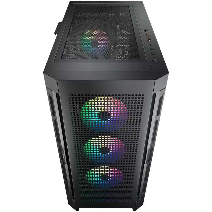 ★COUGAR PCケース Duoface RGB PRO Black Cougar Duoface Pro RGB Black - Obudowy do komputera - Sklep