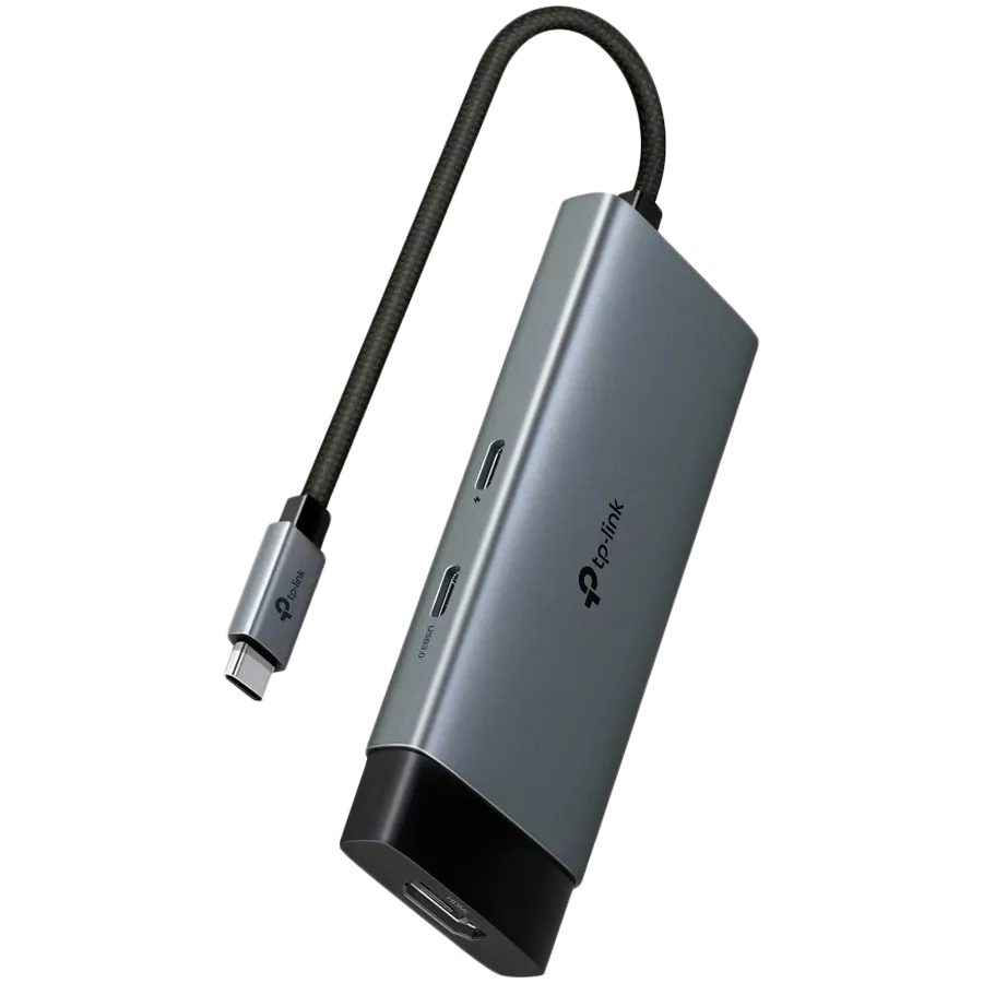 ADAPTADOR HUB TP LINK UH5020C USB-C 5 EN 1 CON PUERTO HDMI 4K60HZ Y CARGA RPIDA DE 100W - Brobotix