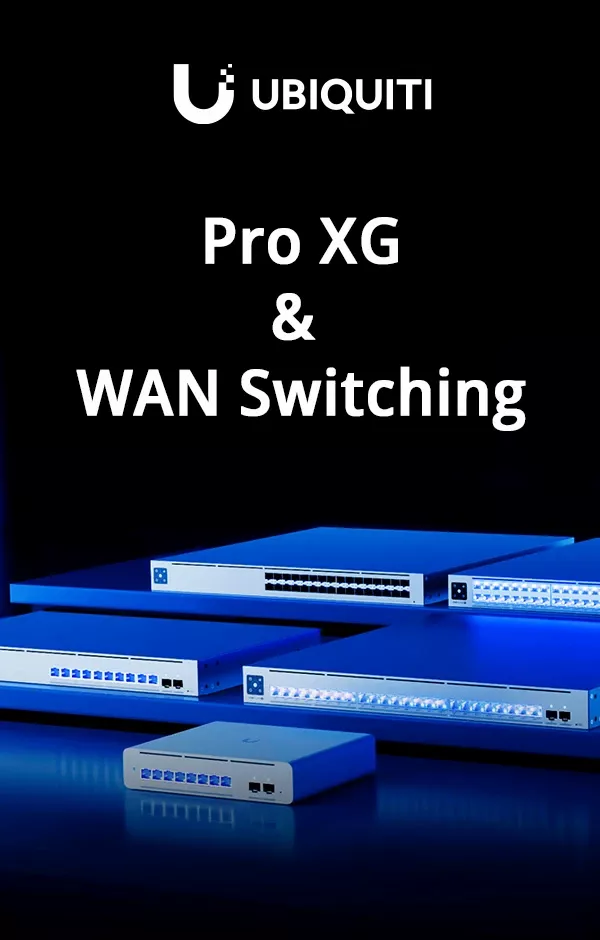 АСБІС представляє  нову лінійку комутаторів Ubiquiti Pro XG та рішення UniFi WAN